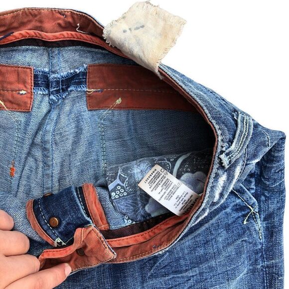 RARE Union Designer Jeans Size 34 Blue - Picture 12 of 14